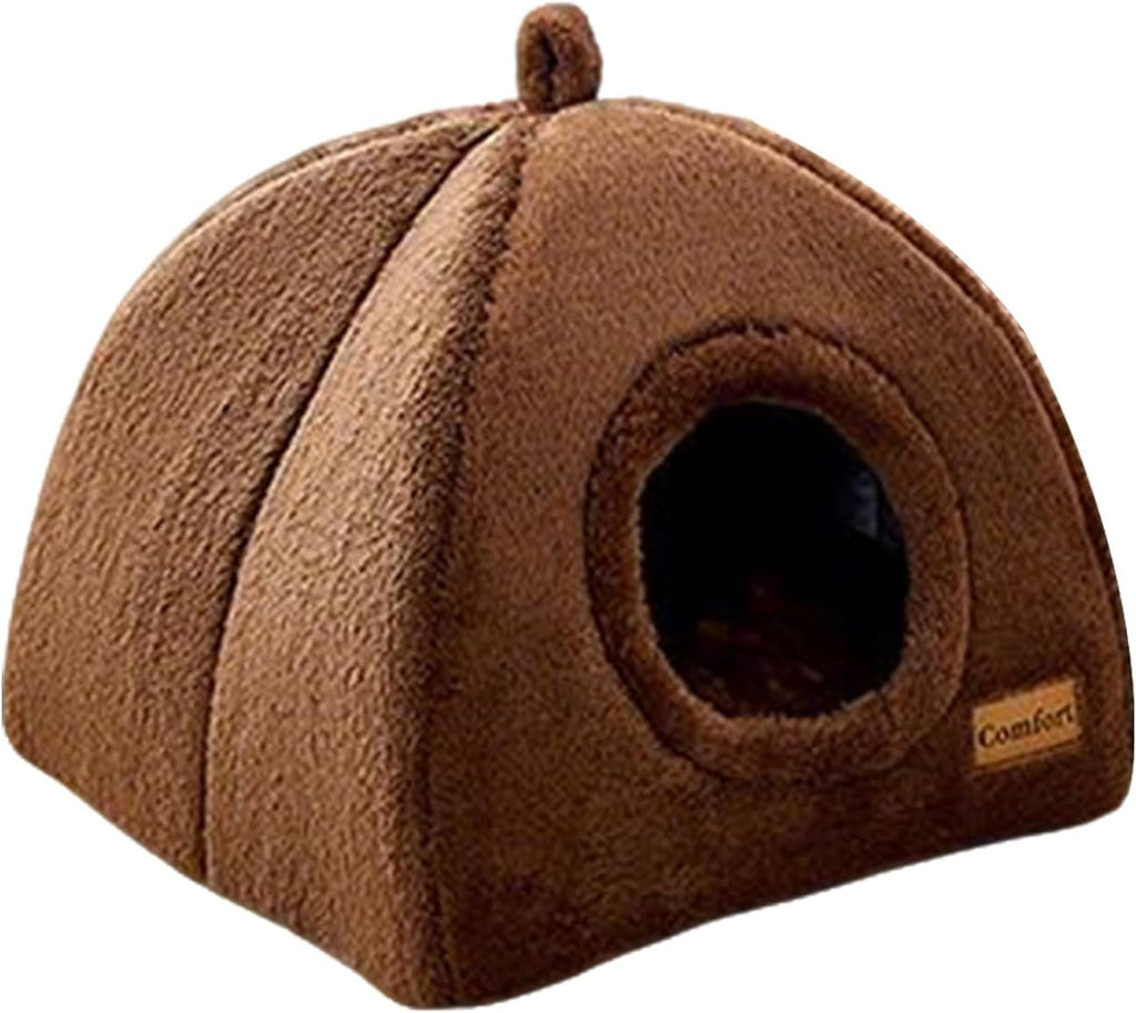 Cama Cueva para Gatitos - Refugio Cálido de Felpa para Gatos de Interior,Accesorio Mascotas, Térmico Invernal Descanso para Gatos