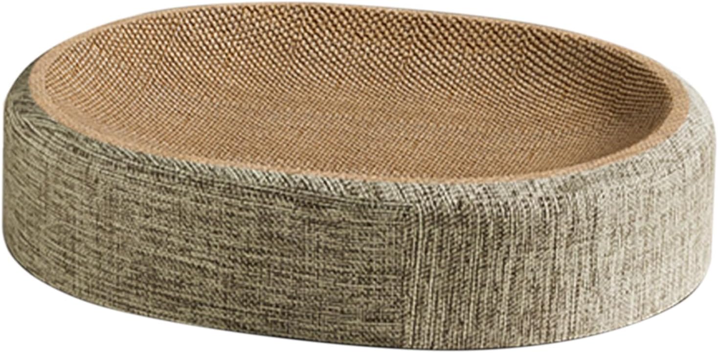 Sghtil Rascador para gatos, sisal, superficie de rascado y descanso para gatos, muebles de gatito con base antideslizante, accesorio para mascotas resistente a la abrasión para el hogar