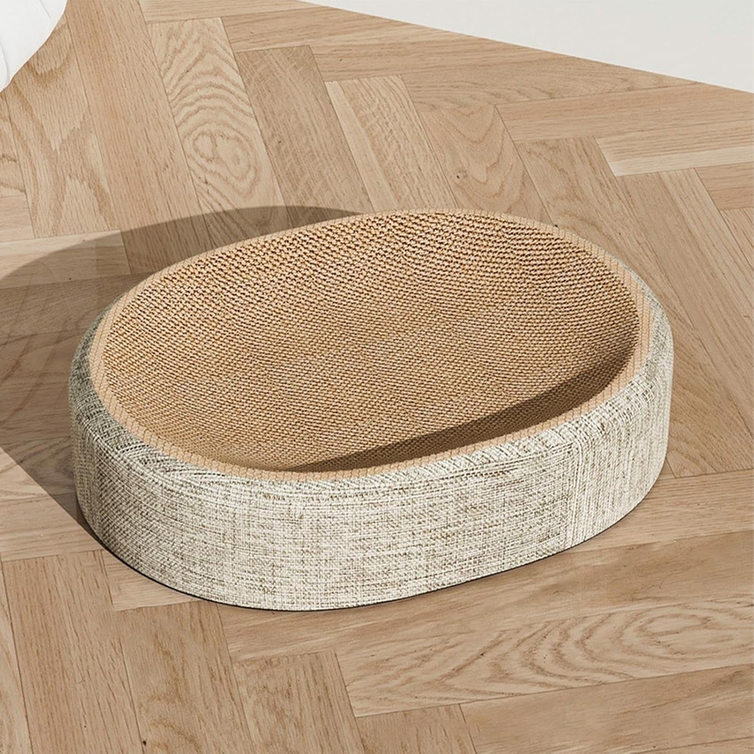 Sghtil Rascador para gatos, sisal, superficie de rascado y descanso para gatos, muebles de gatito con base antideslizante, accesorio para mascotas resistente a la abrasión para el hogar